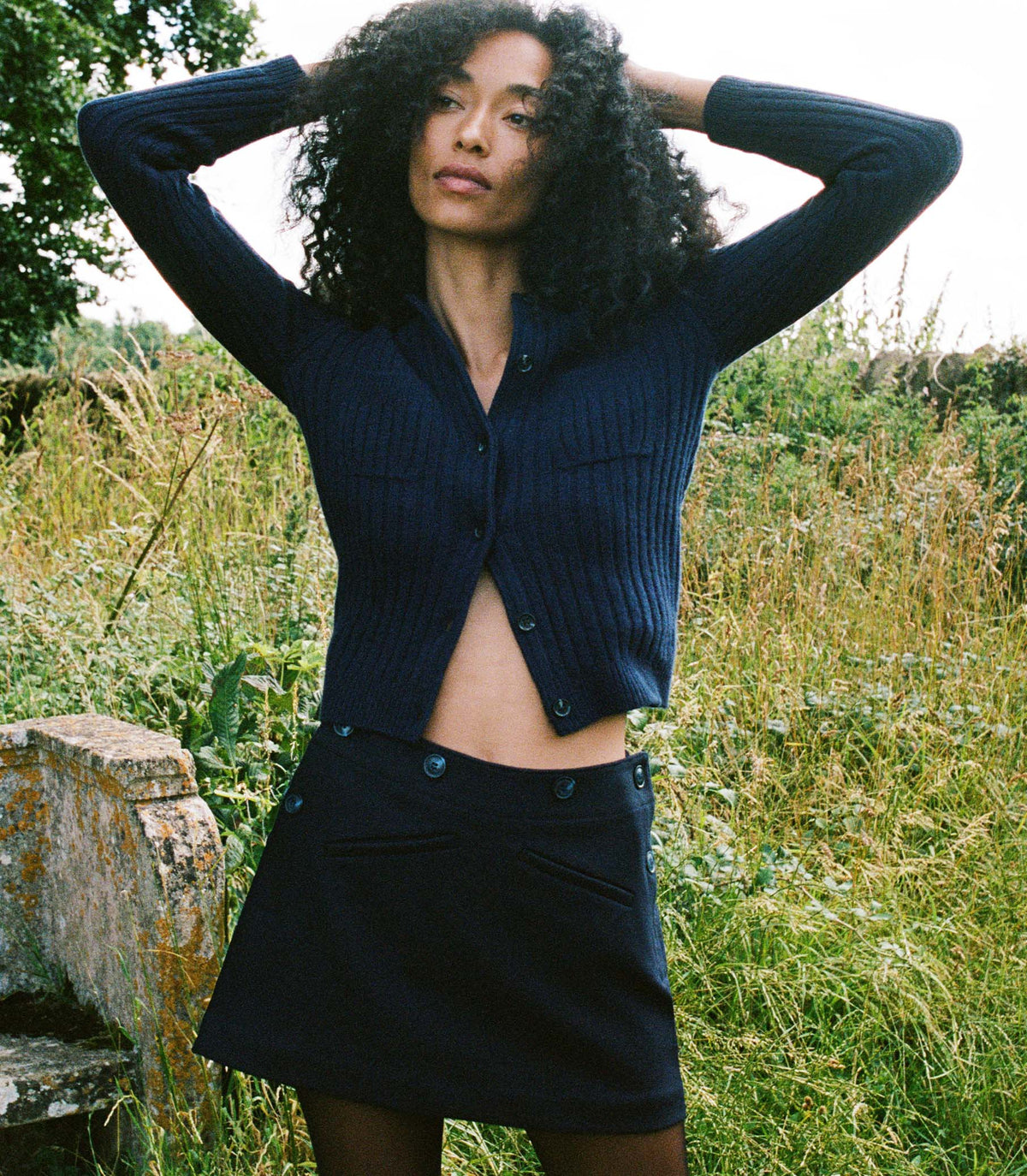 RAINA SKIRT -- DEEP NAVY | FALL 24