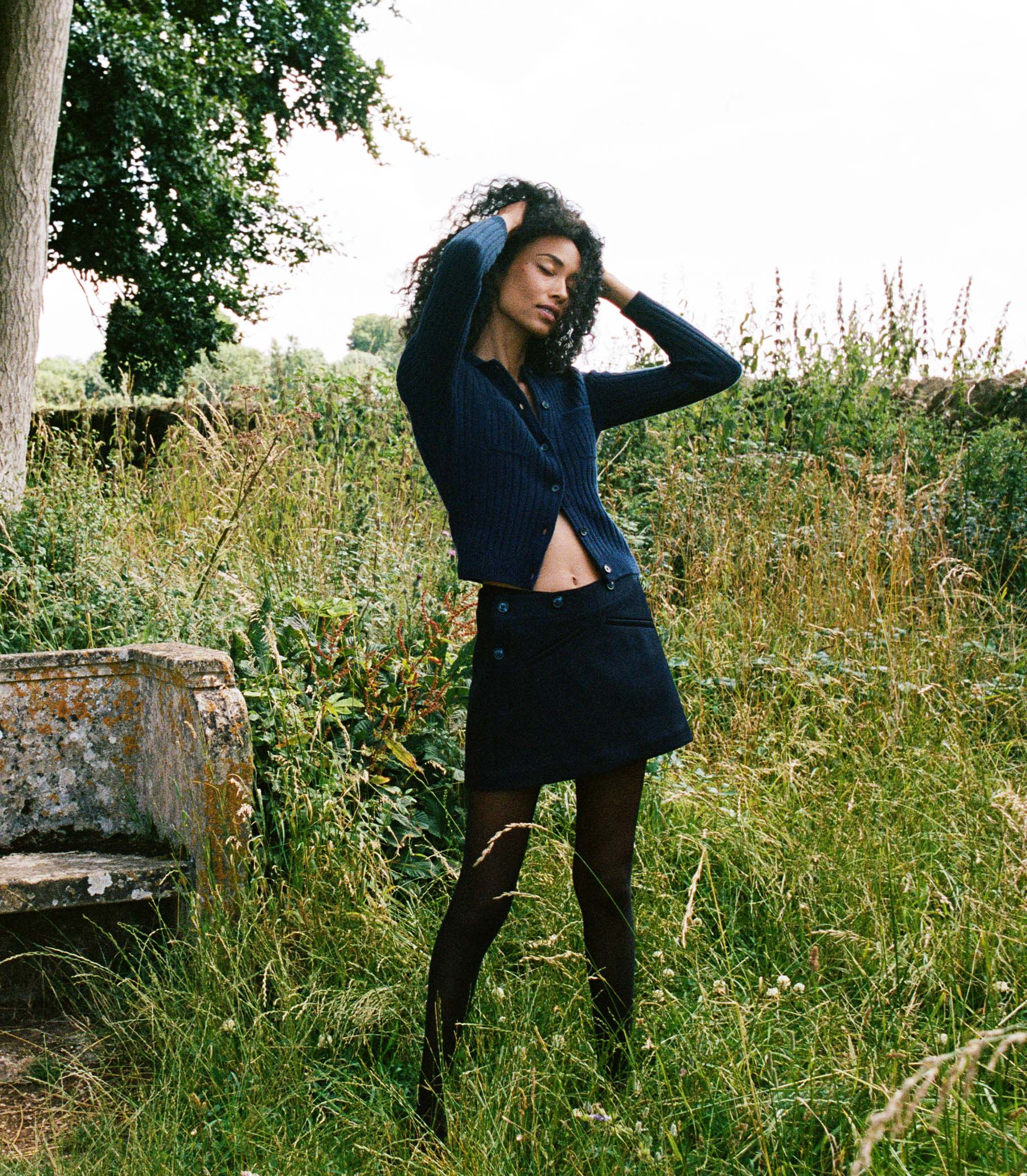 RAINA SKIRT -- DEEP NAVY | FALL 24