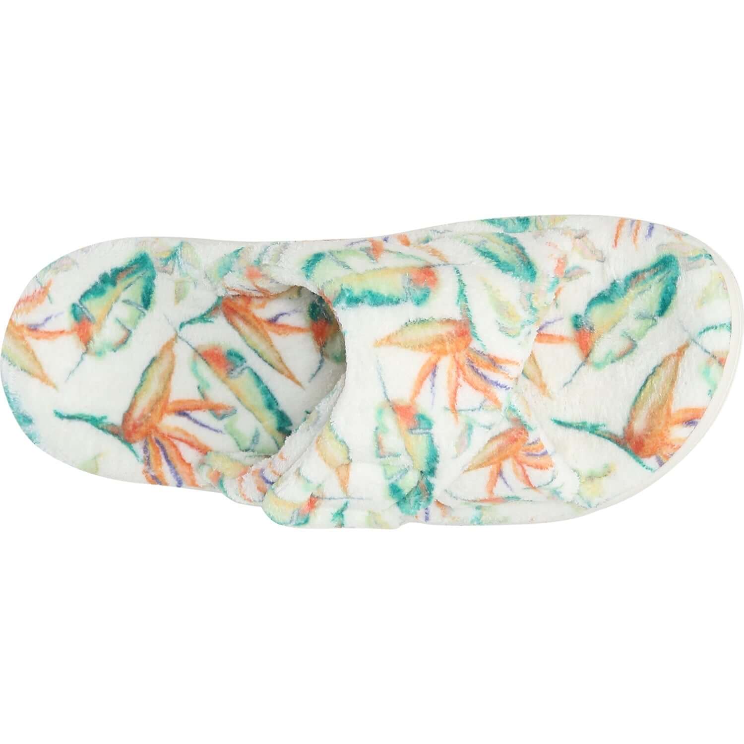 Women's Vionic Relax Slippers Marshmallow Floral Terrycloth