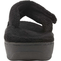 Women's Vionic Relax Slippers Black Terrycloth