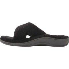 Women's Vionic Relax Slippers Black Terrycloth