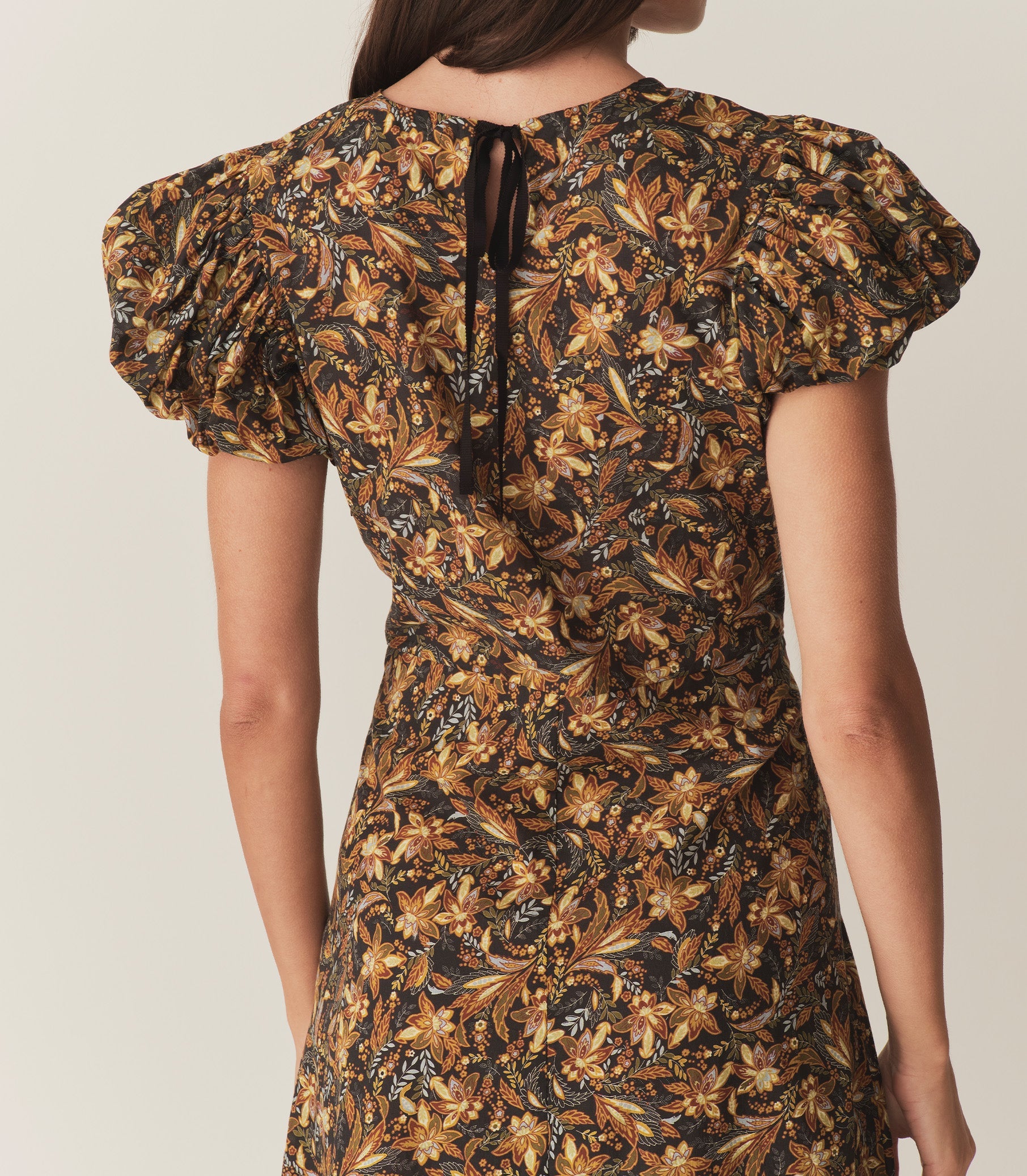 RHODIA DRESS -- NOIR NARCISSUS FLORAL | FALL 24