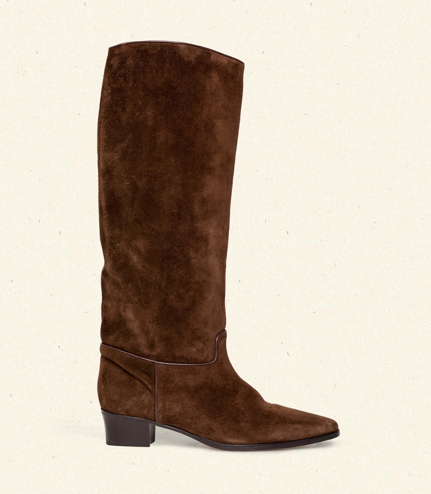 RIVIERA BOOT -- DARK CHOCOLATE SUEDE | FALL 24