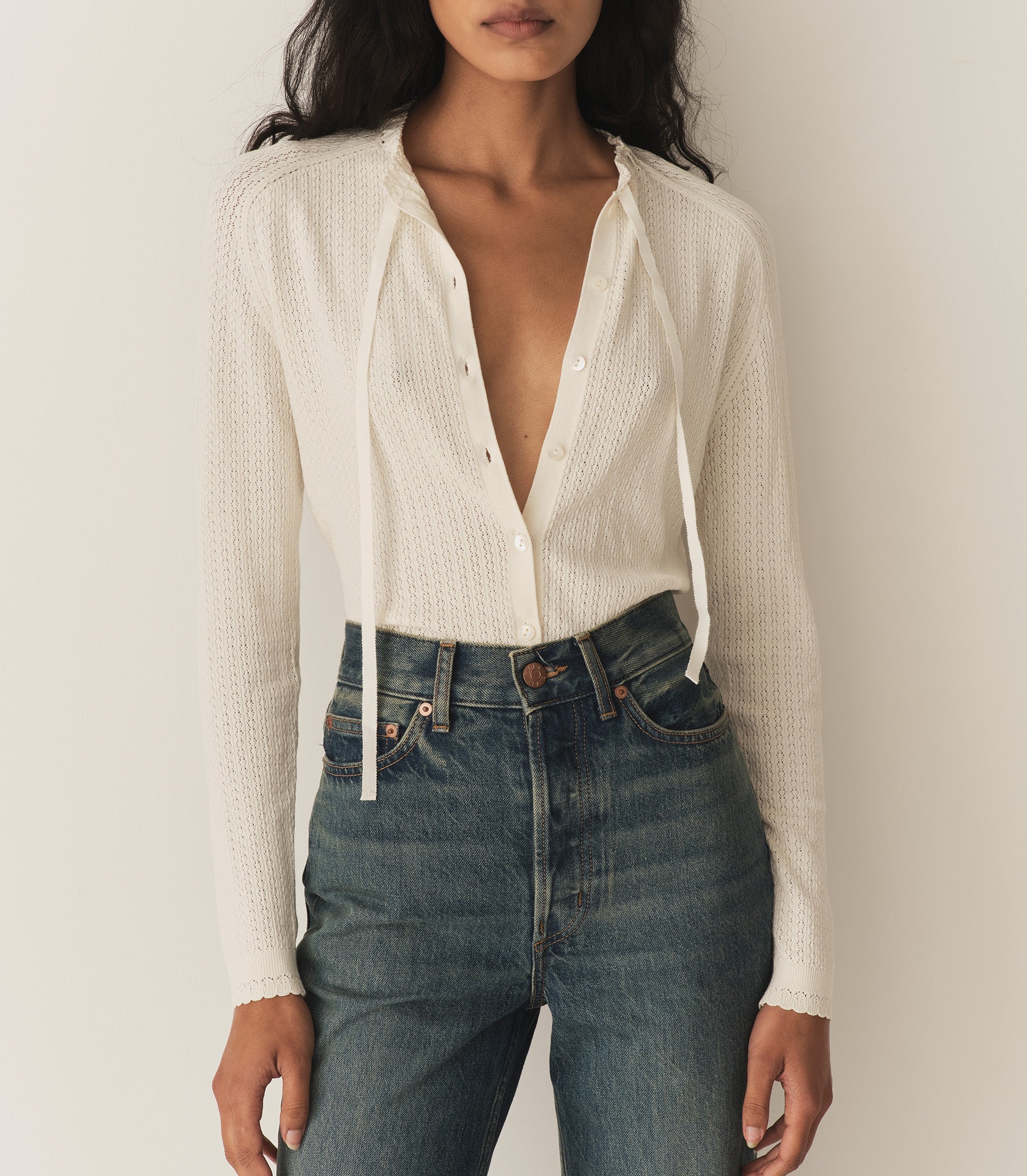 ROSALINE CARDIGAN -- IVORY | FALL 24