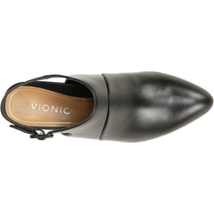 Women's Vionic Roseville Black Leather/Leopard