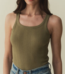 SEINE CASHMERE BLEND TANK -- PASTURE | SPRING 24