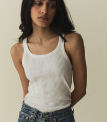 SEINE CASHMERE BLEND TANK -- SALT | SPRING 24