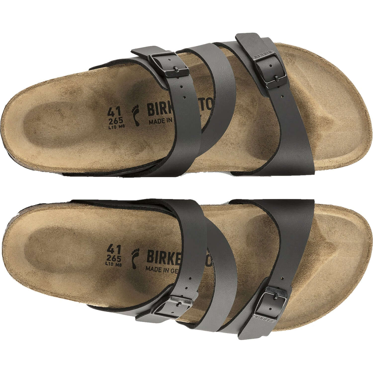 Women's Birkenstock Salina Black Birko Flor