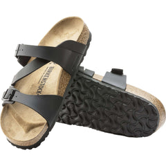 Women's Birkenstock Salina Black Birko Flor