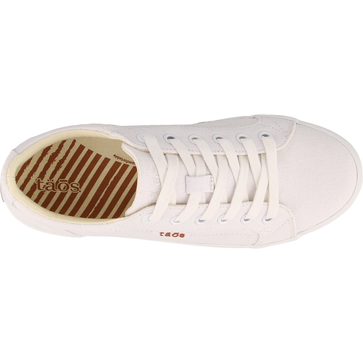 Women's Taos Star White/White Canvas