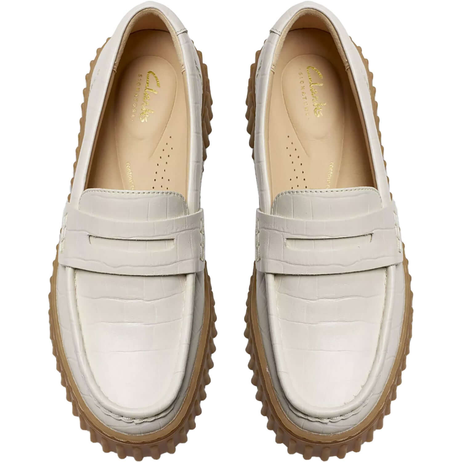 Women's Clarks Torhill Penny Cream Interest