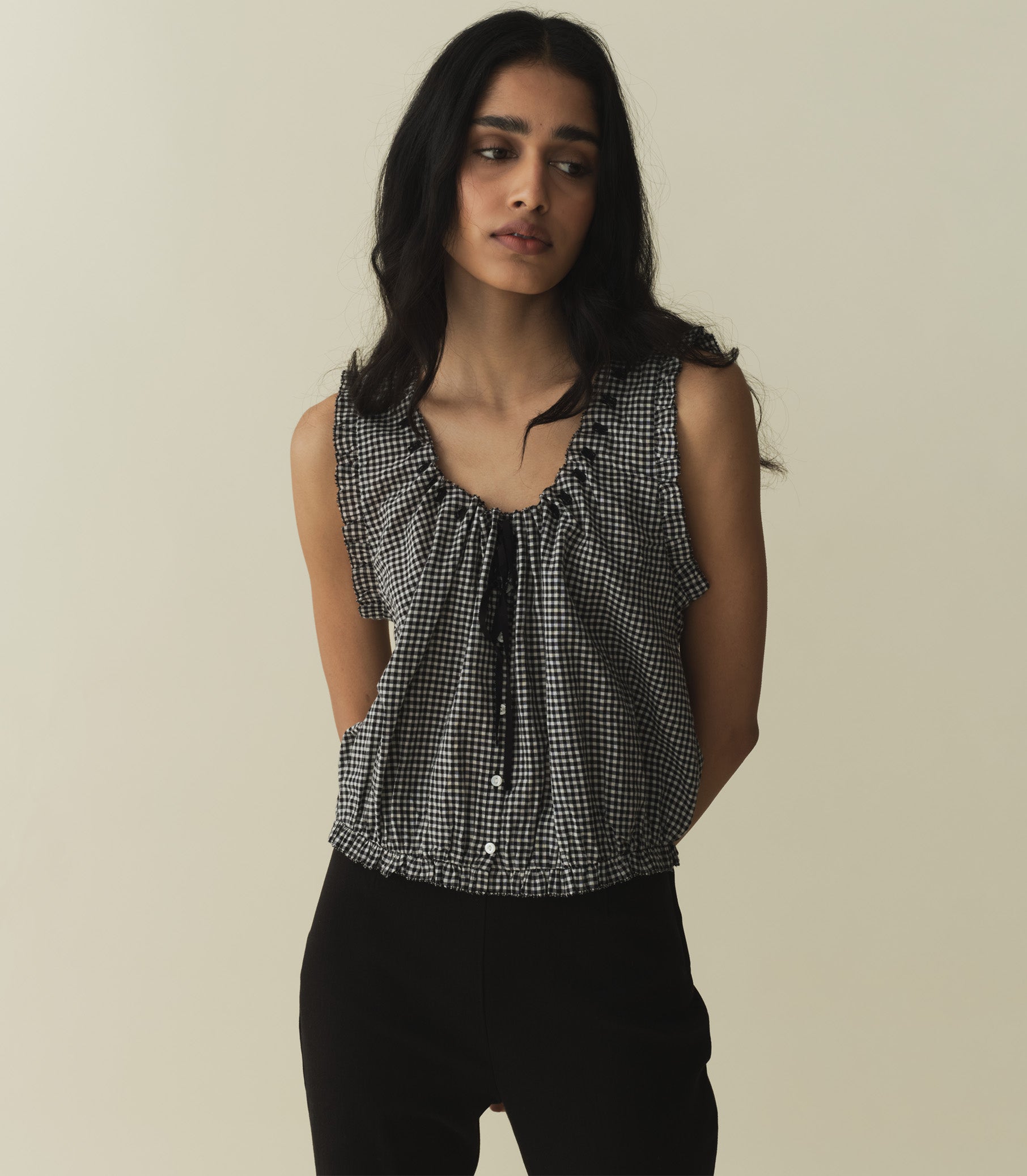 TRAVELER TOP -- LA MADDALENA GINGHAM | SPRING 24