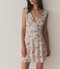 TULA DRESS -- BLANC FLOWERING MEADOW | SUMMER 24