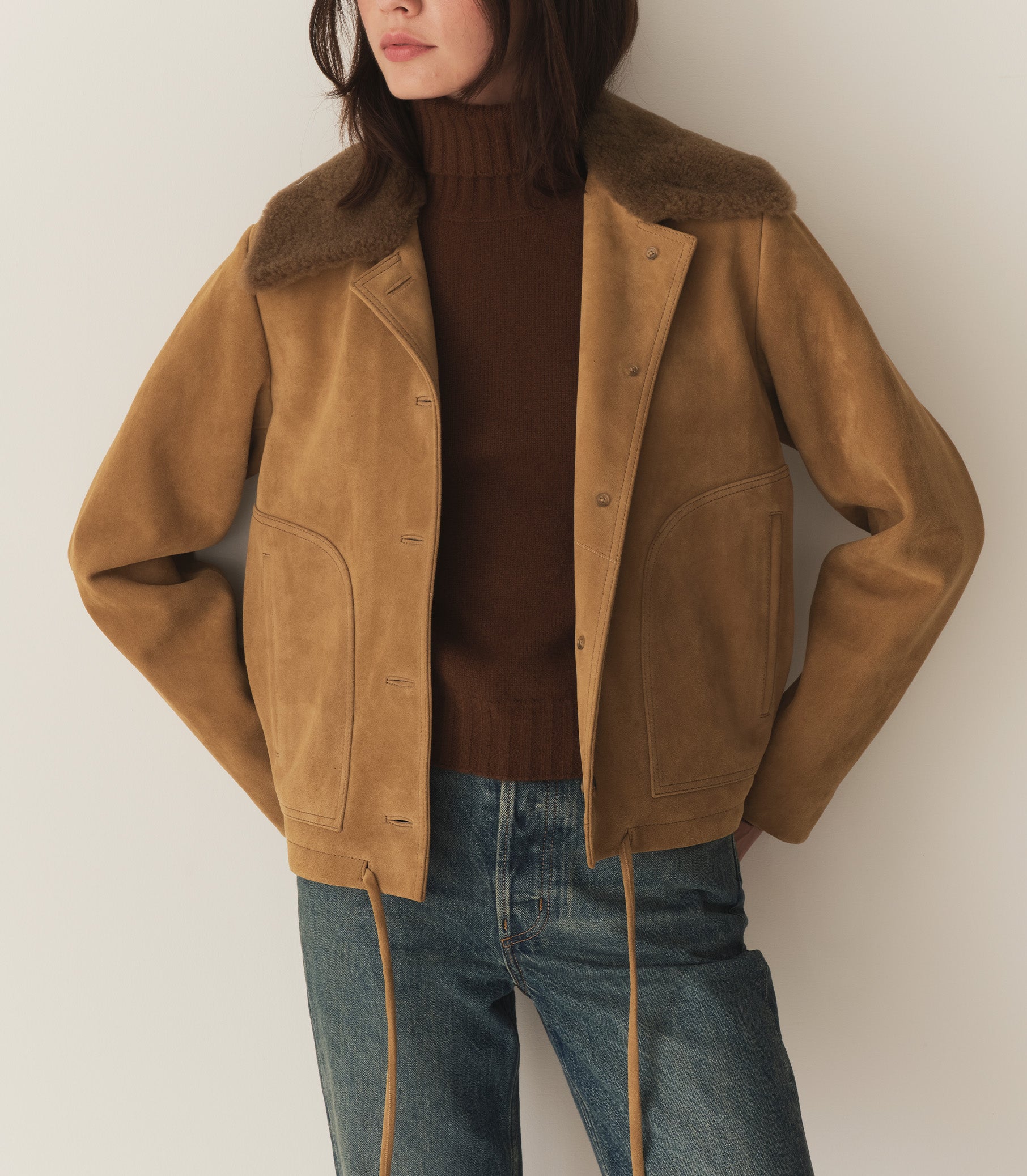 TURNER SUEDE JACKET -- STAG | FALL 24