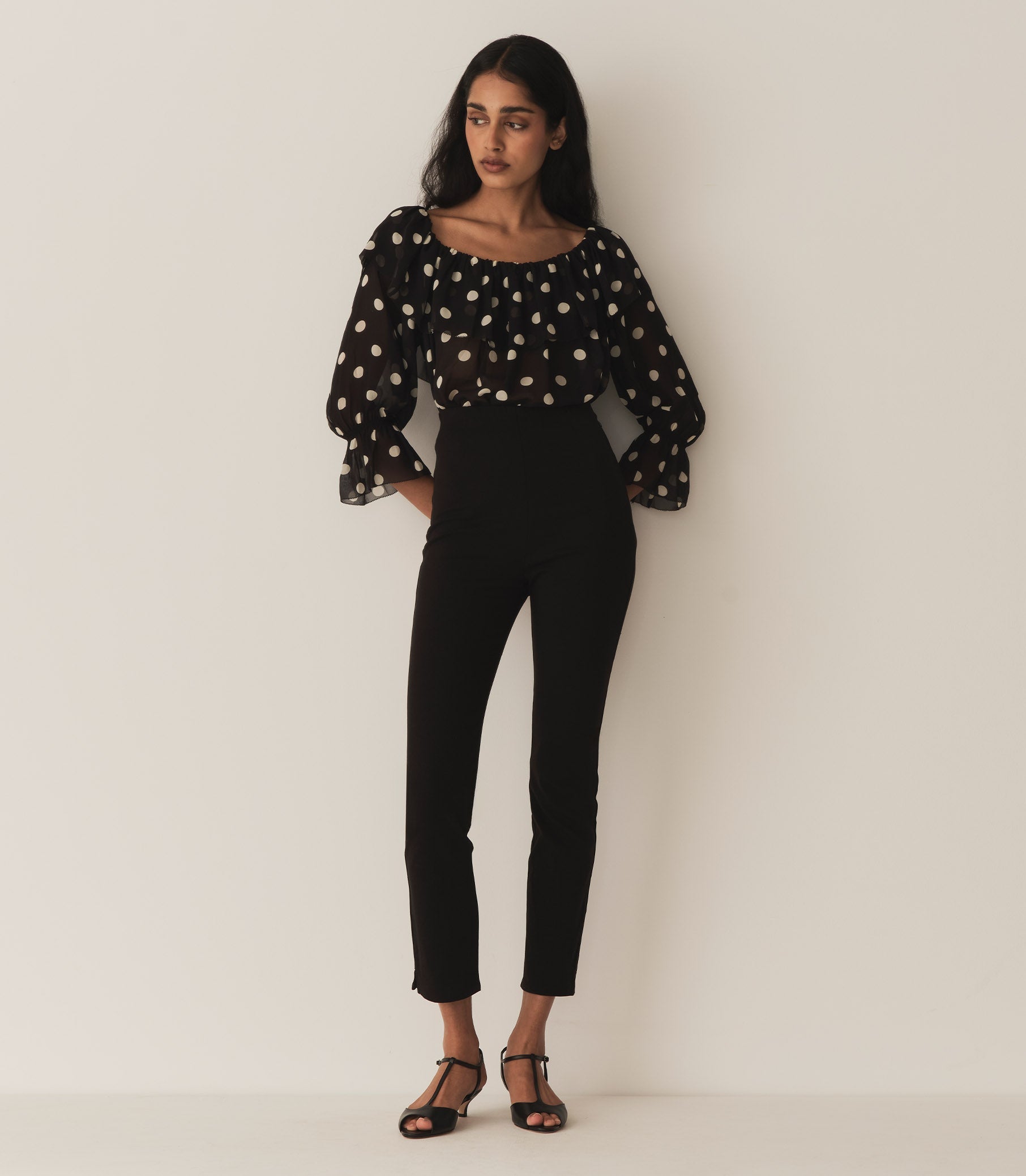 VIVIAN TOP -- SOLSTICE SKY DOT | FALL 24