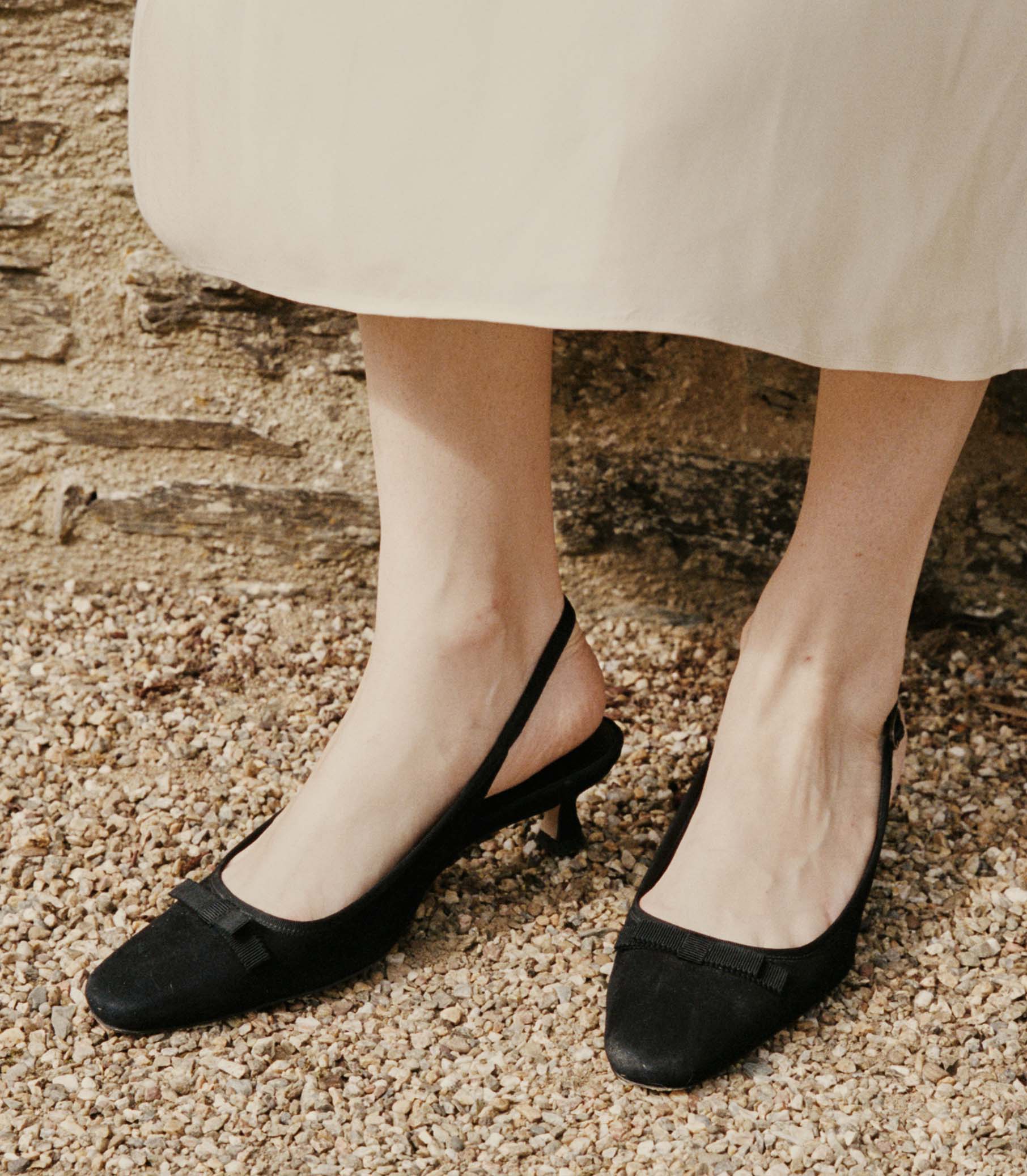 WILLAMINA SLINGBACK -- BLACK SUEDE | FALL 24