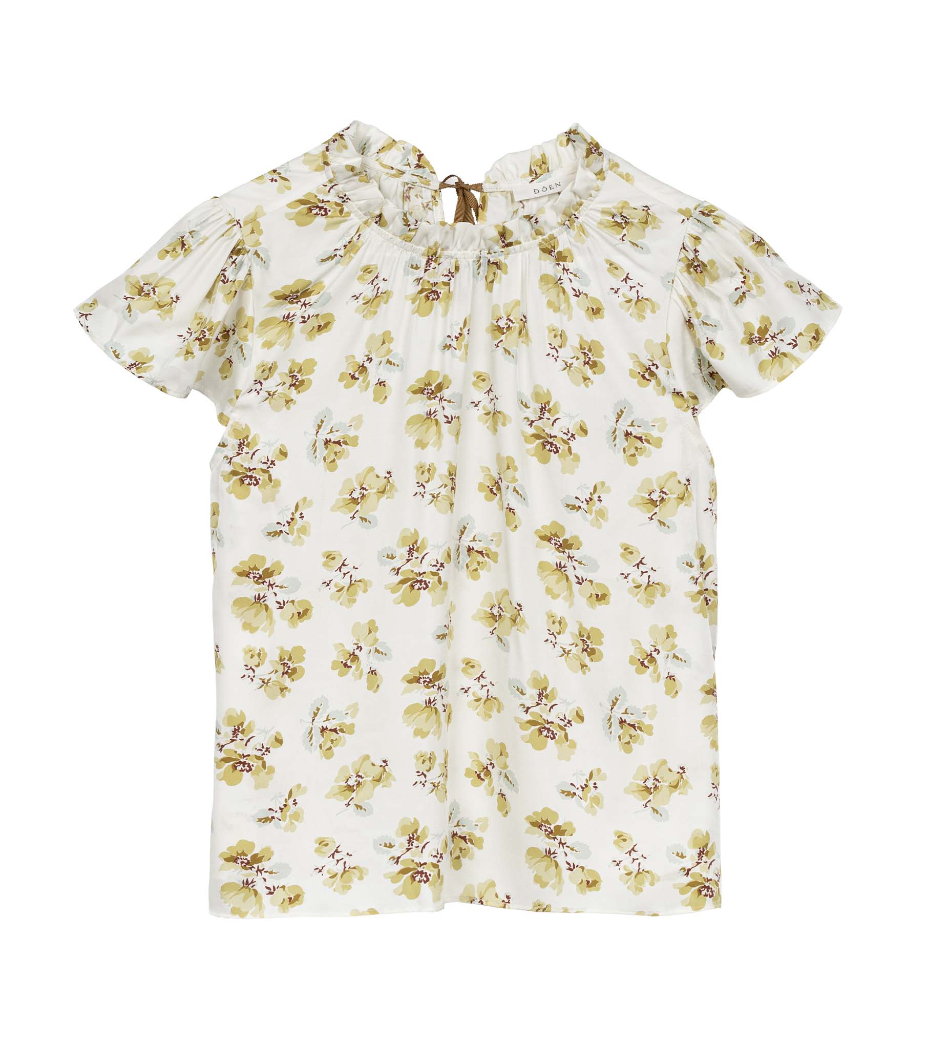 YVIE TOP -- GOLD FROLICKING FLORAL | SPRING 24