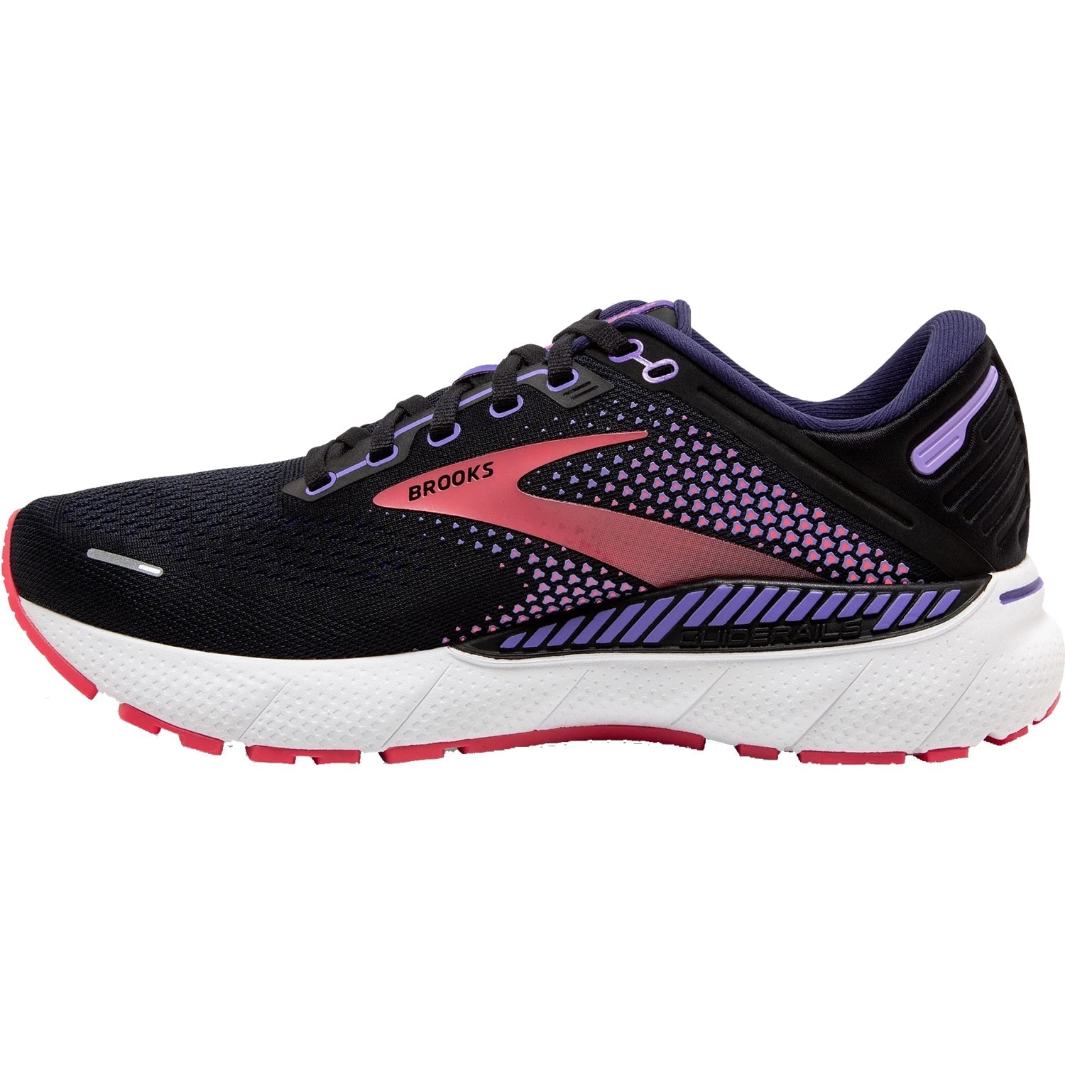 Women's Brooks Adrenaline GTS 22 Black/Purple/Coral Mesh