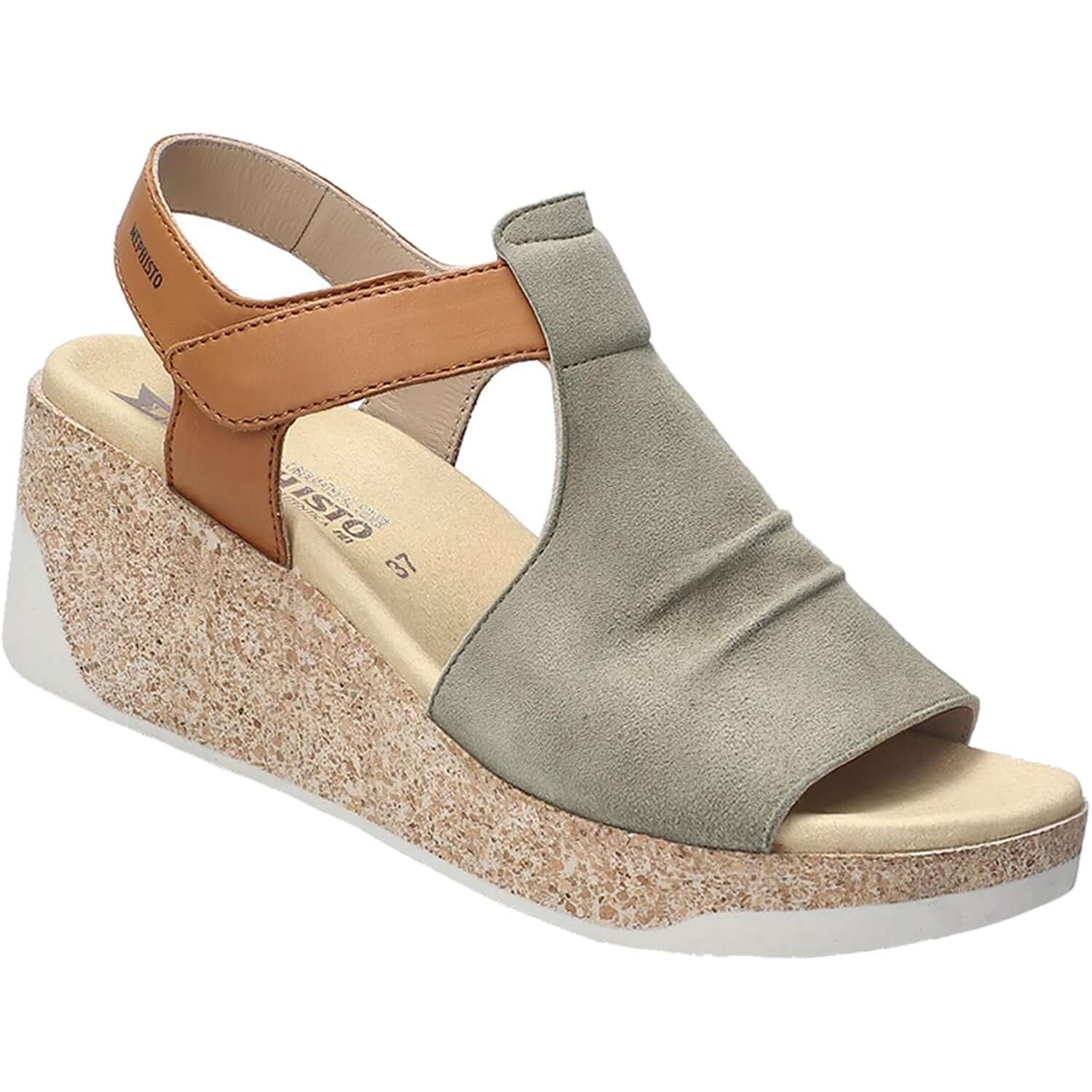 Women's Mephisto Galiane Light Khaki Leather/Suede