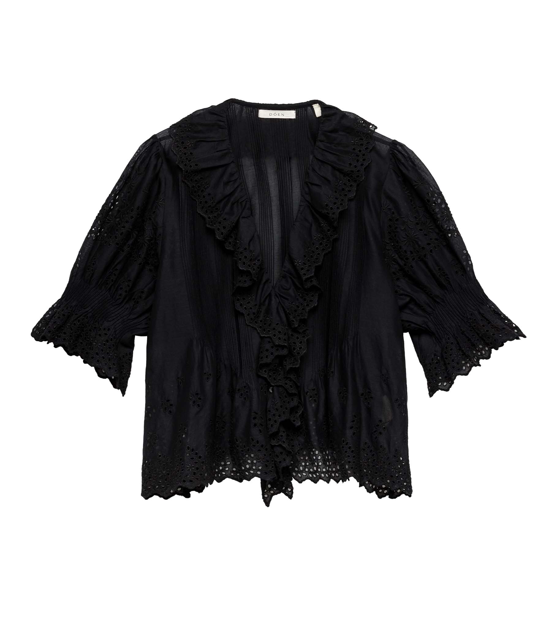 HENRI TOP -- BLACK EYELET | SPRING 24