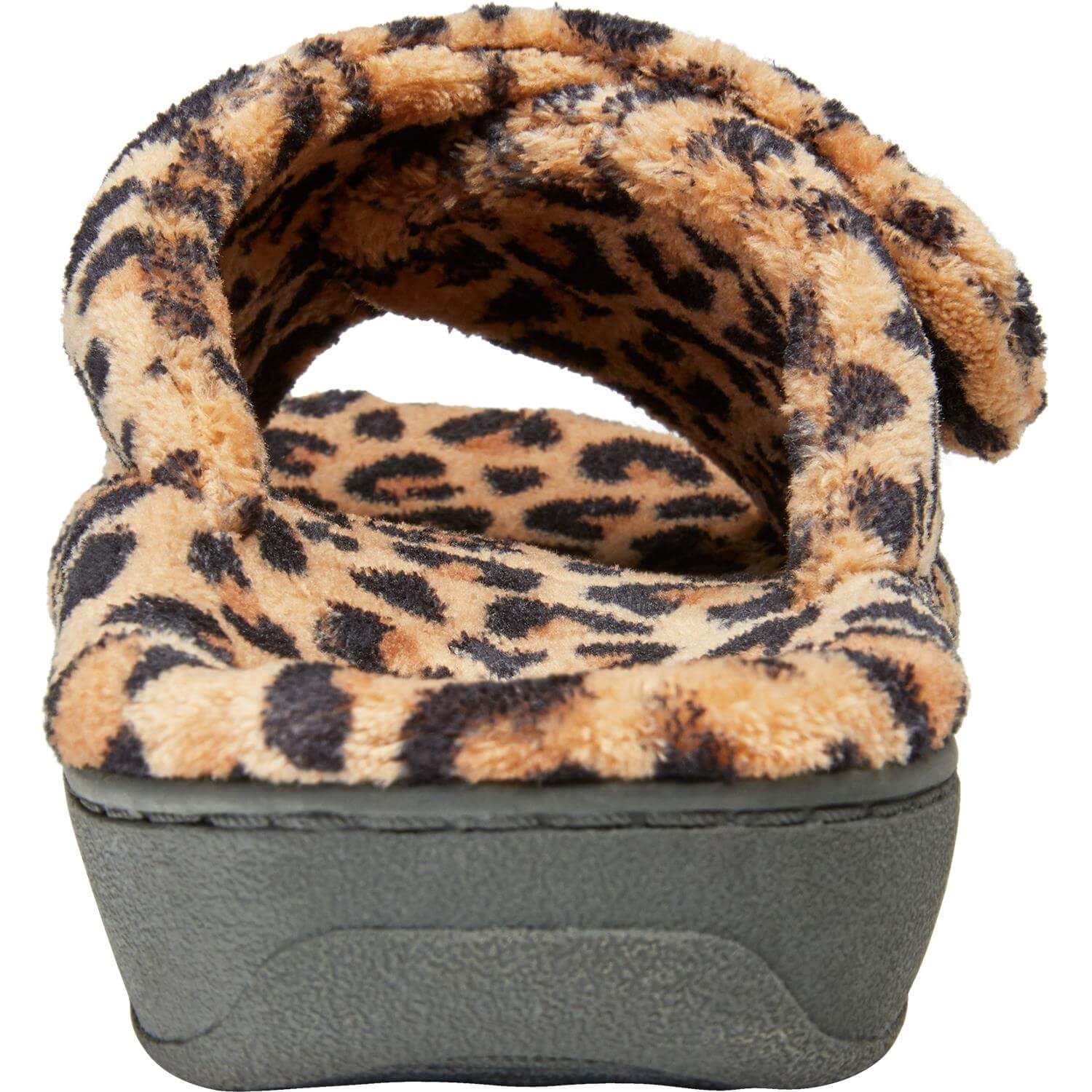 Women's Vionic Relax Slippers Natural Leopard Fabric