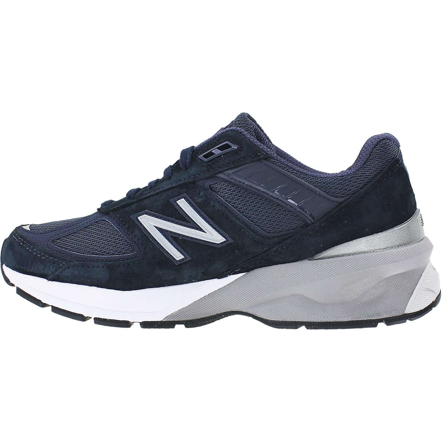 Women's New Balance W990NV5 Running Shoes Navy/Silver Suede/Mesh