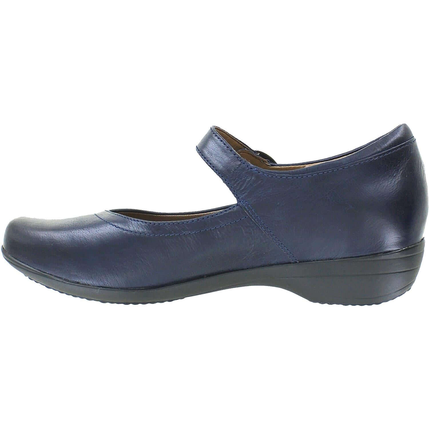 Women's Dansko Fawna Navy Burnished Calf Leather