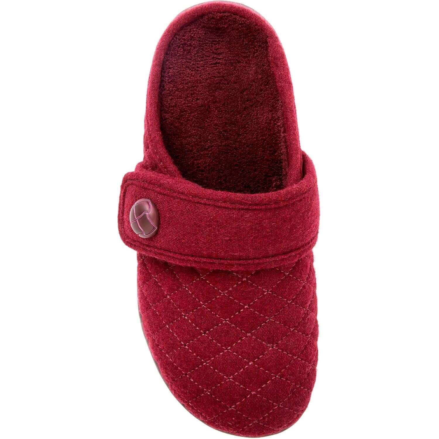 Women's Vionic Carlin Slippers Wine Flannel