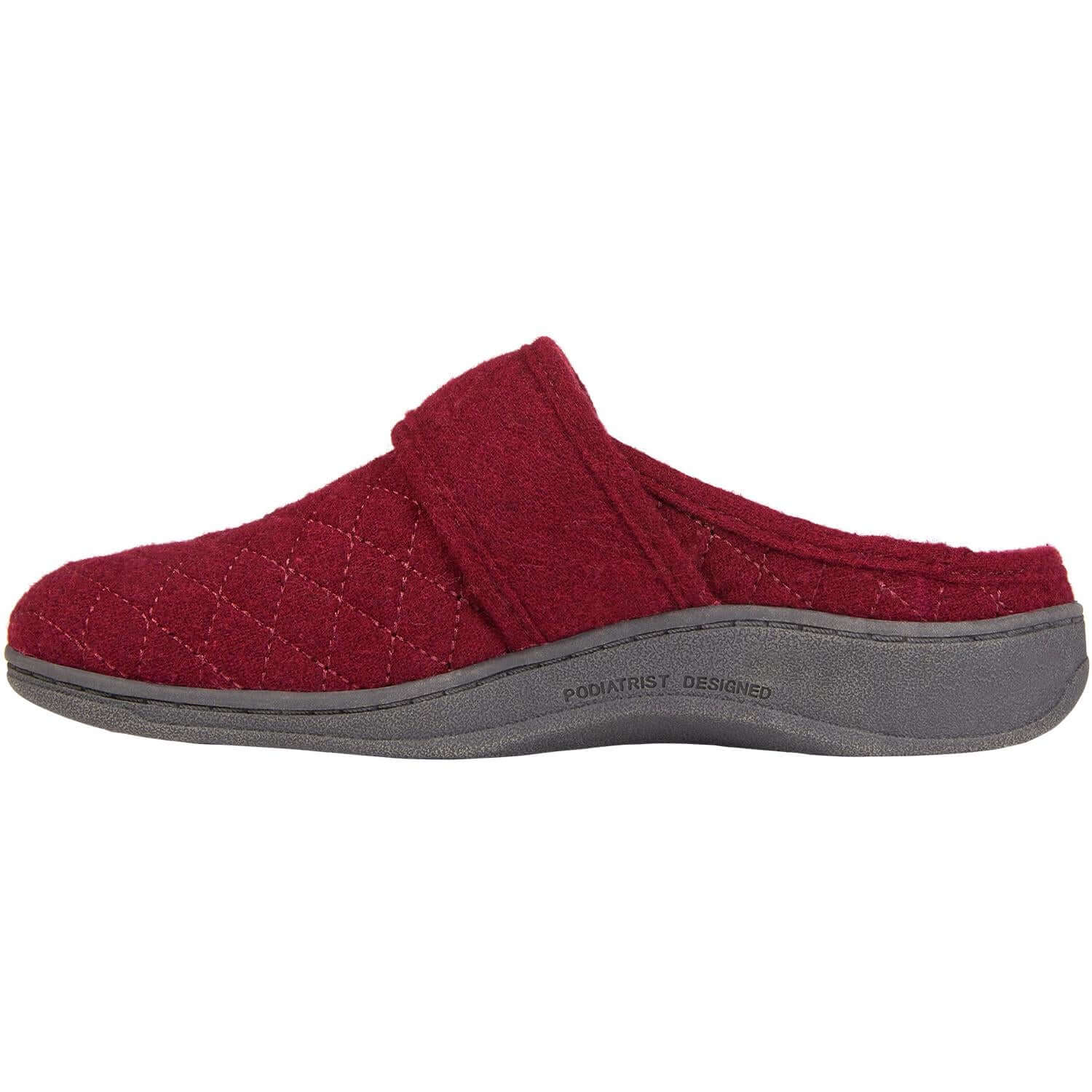 Women's Vionic Carlin Slippers Wine Flannel