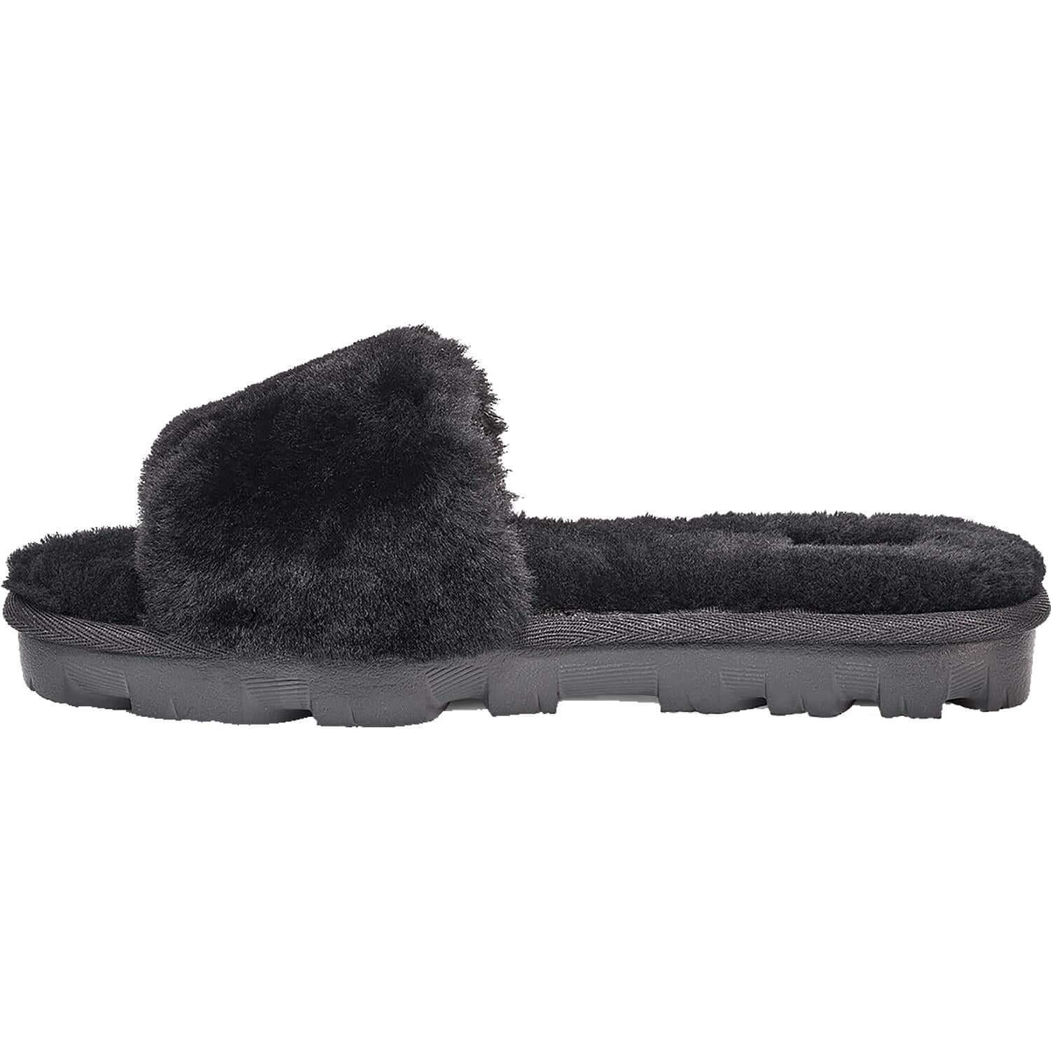 Women's UGG Cozette Slide Black Sheepskin