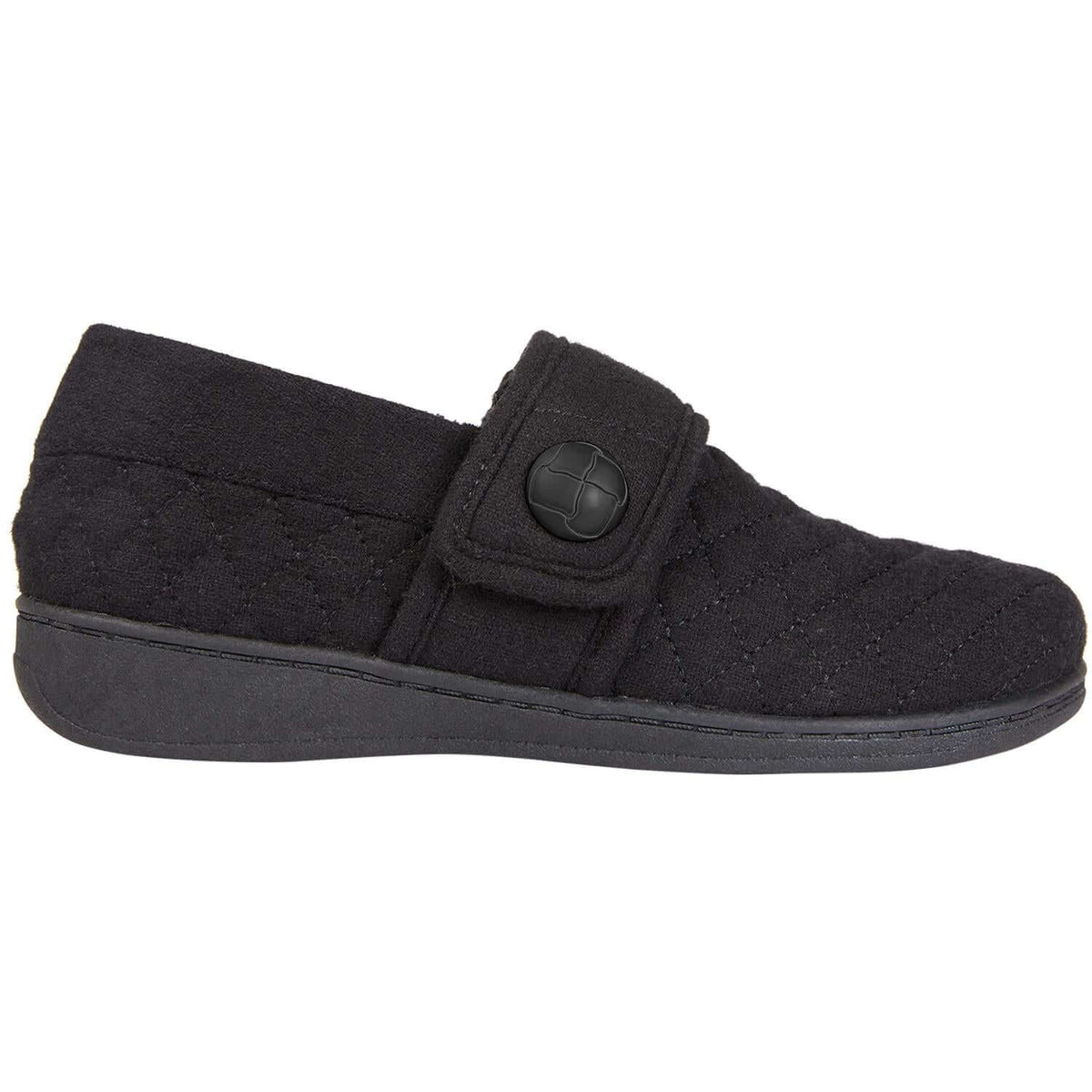 Women's Vionic Jackie Slippers Black Flannel