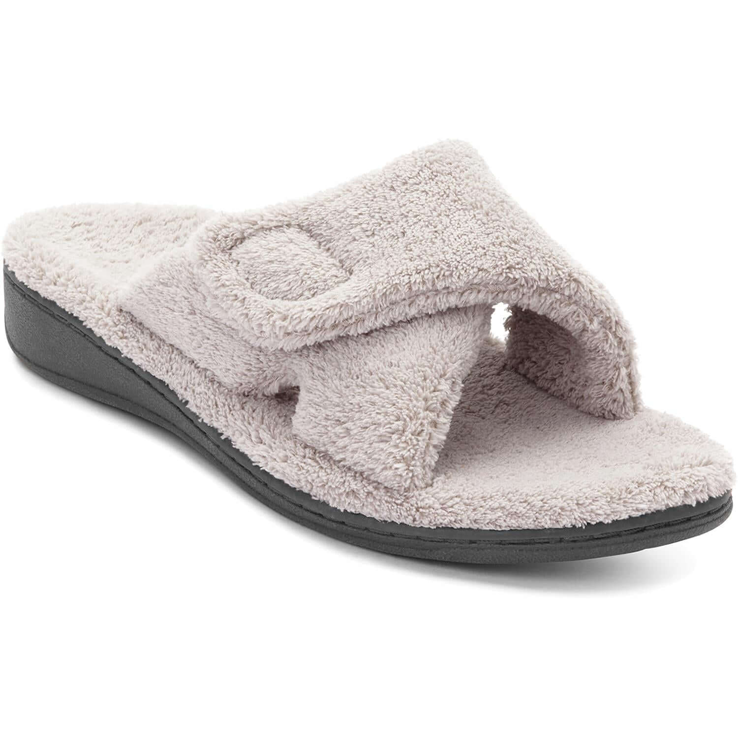 Women's Vionic Relax Slippers Light Grey Terrycloth