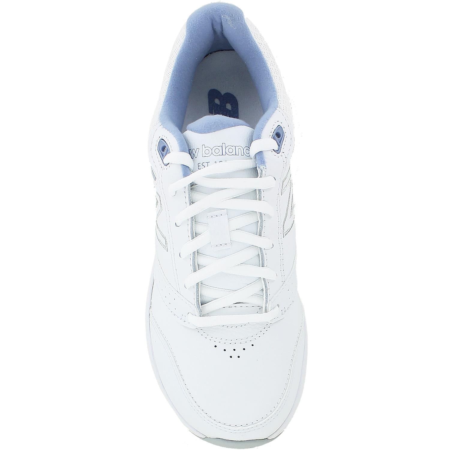 Women's New Balance WW928WB3 Walking Shoes White/Blue Leather