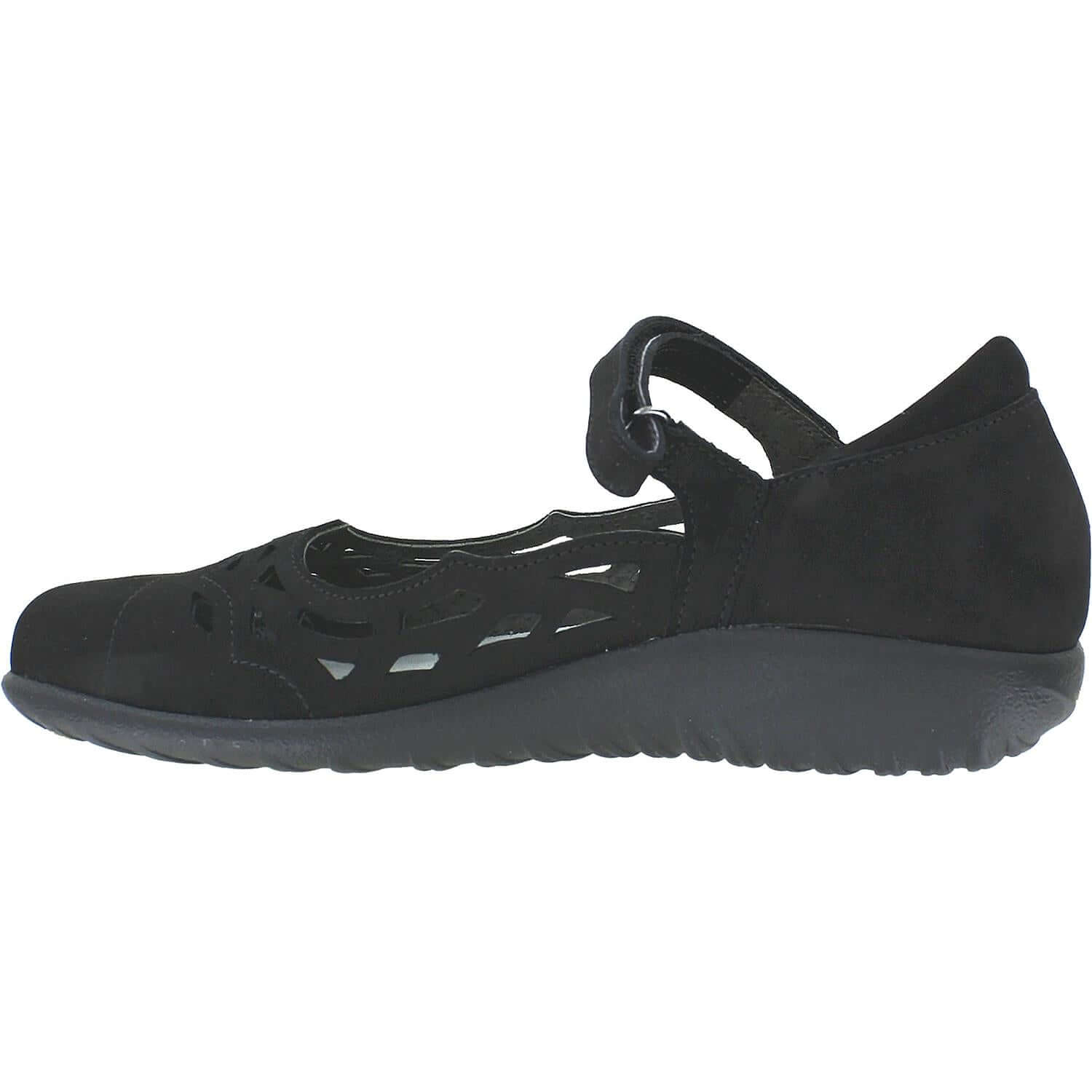 Women's Naot Agathis Black Velvet Nubuck