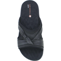 Women's Merrell Vesper Slide Black Leather/Mesh