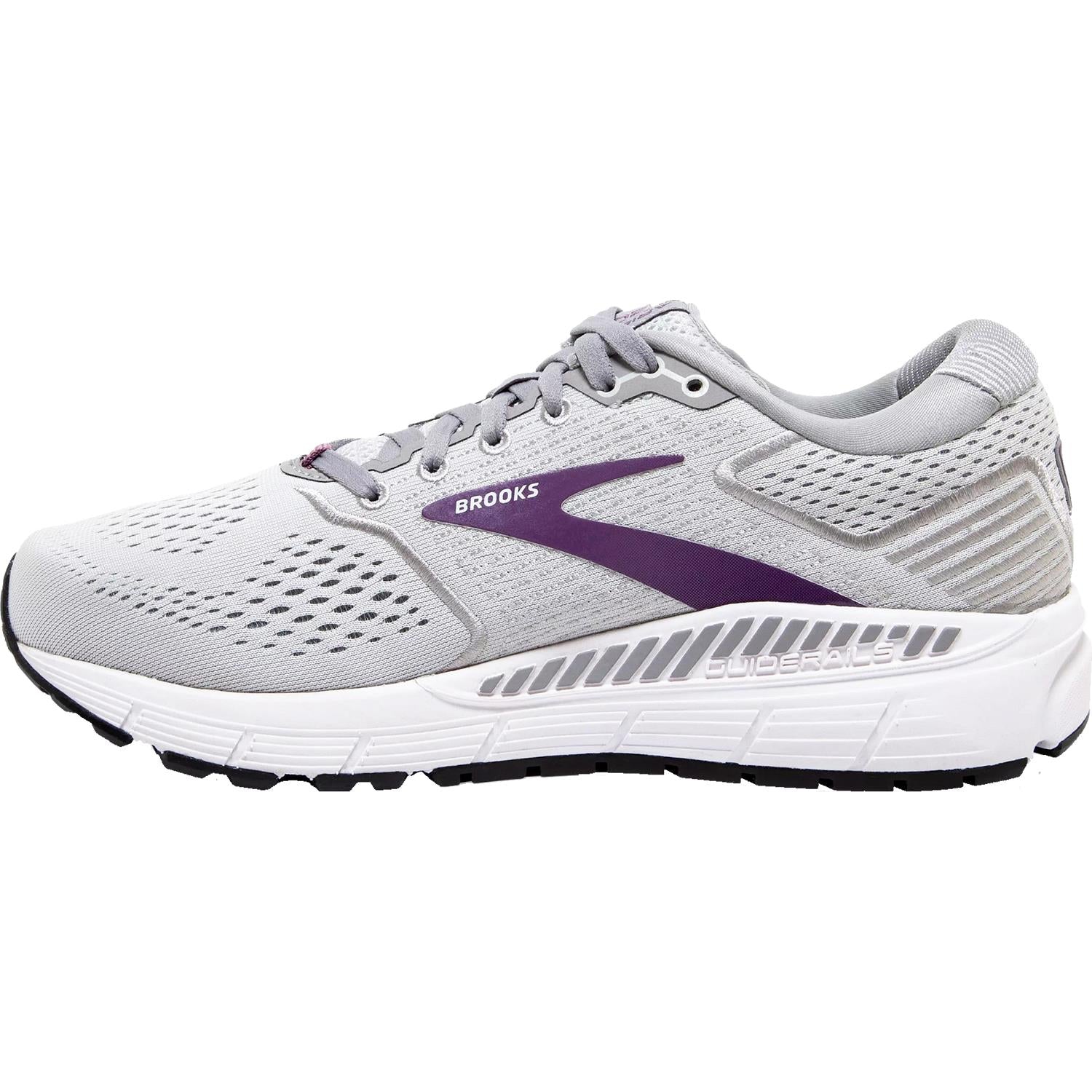 Women's Brooks Ariel 20 Oyster/Alloy/Grape Mesh