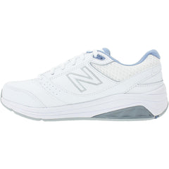 Women's New Balance WW928WB3 Walking Shoes White/Blue Leather