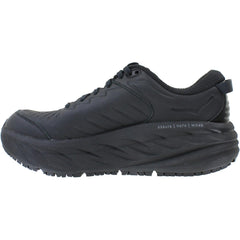 Women's Hoka Bondi SR Black Leather