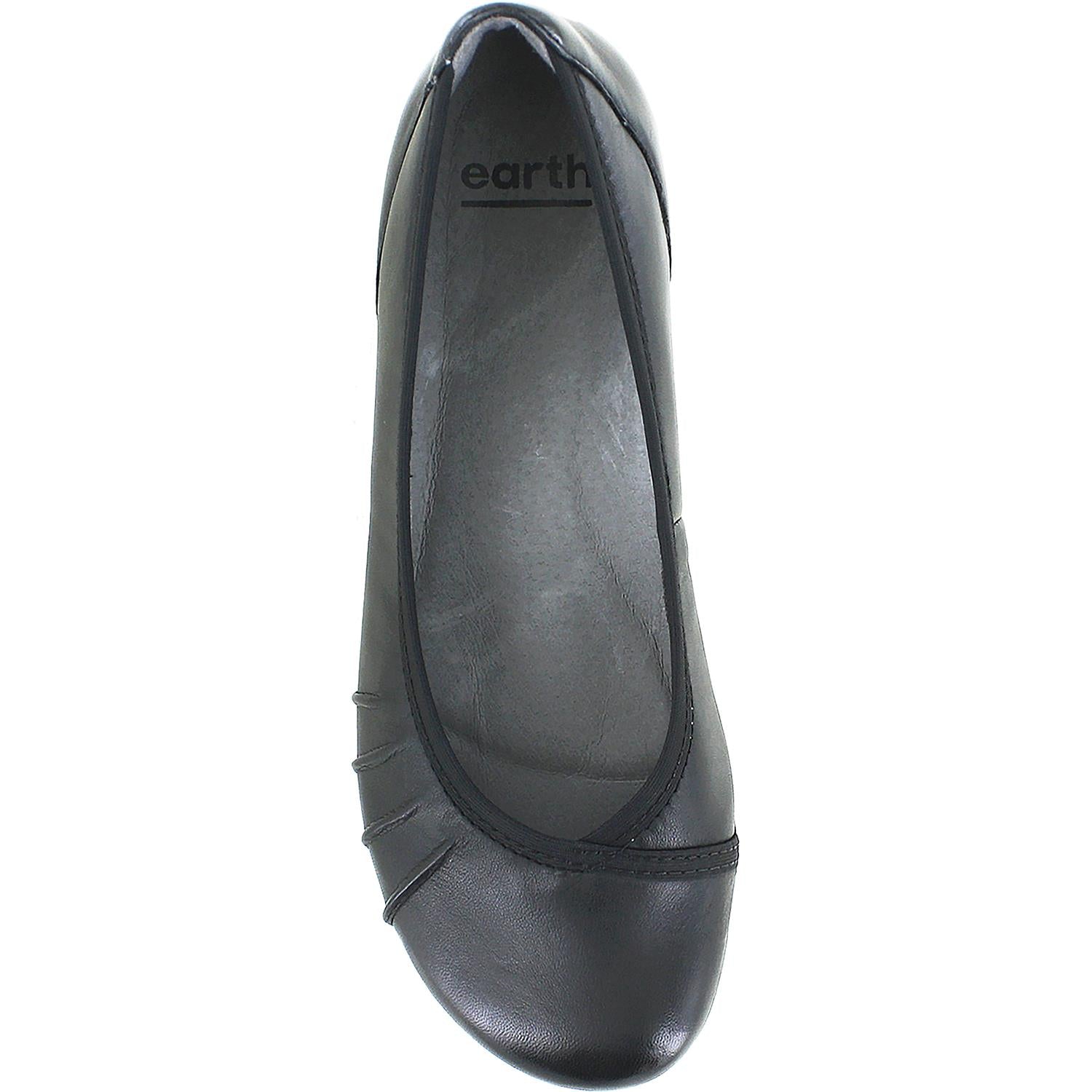 Women's Earth Derby Black Leather