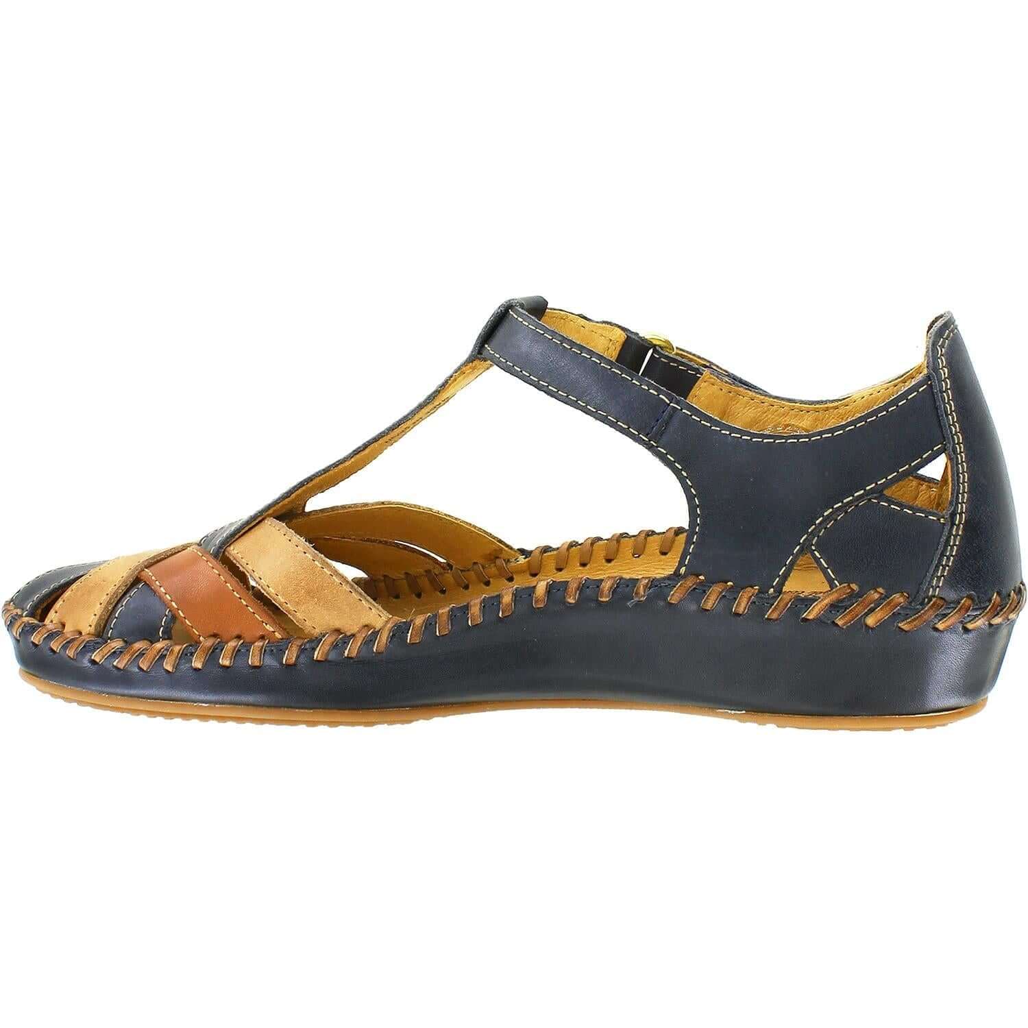 Women's Pikolinos P. Vallarta 655-0732C5 Navy/Brandy Leather