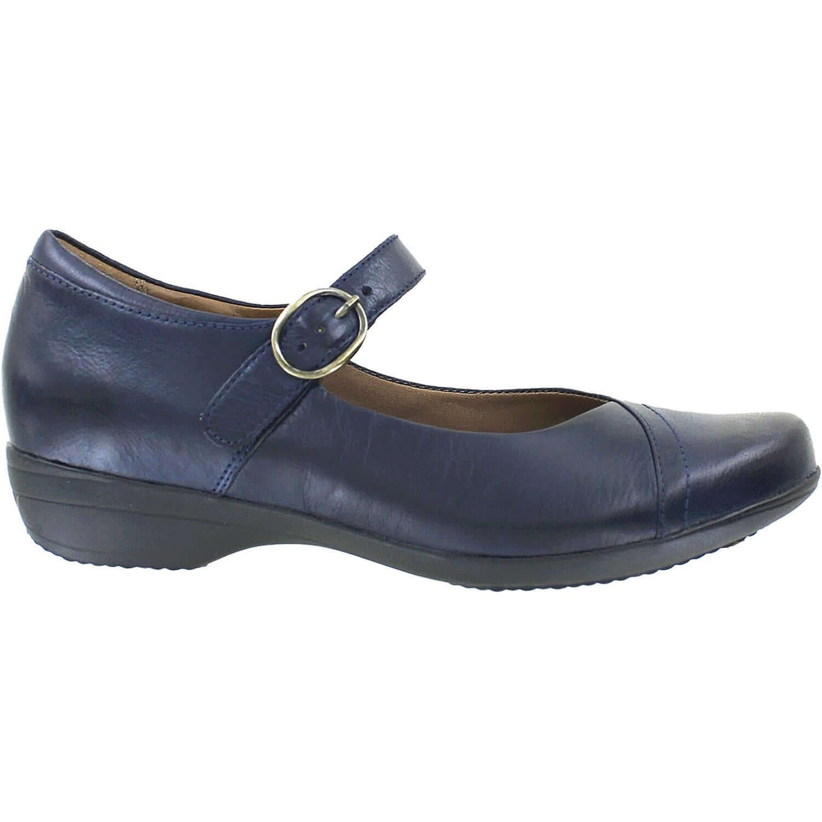 Women's Dansko Fawna Navy Burnished Calf Leather