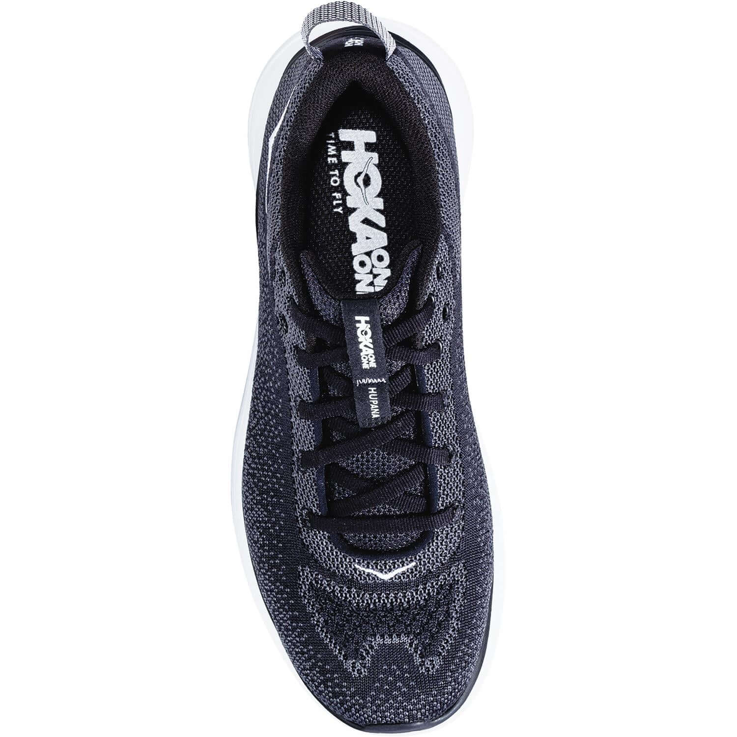 Women's Hoka One One Hupana Flow Black/Dark Shadow Knit Fabric