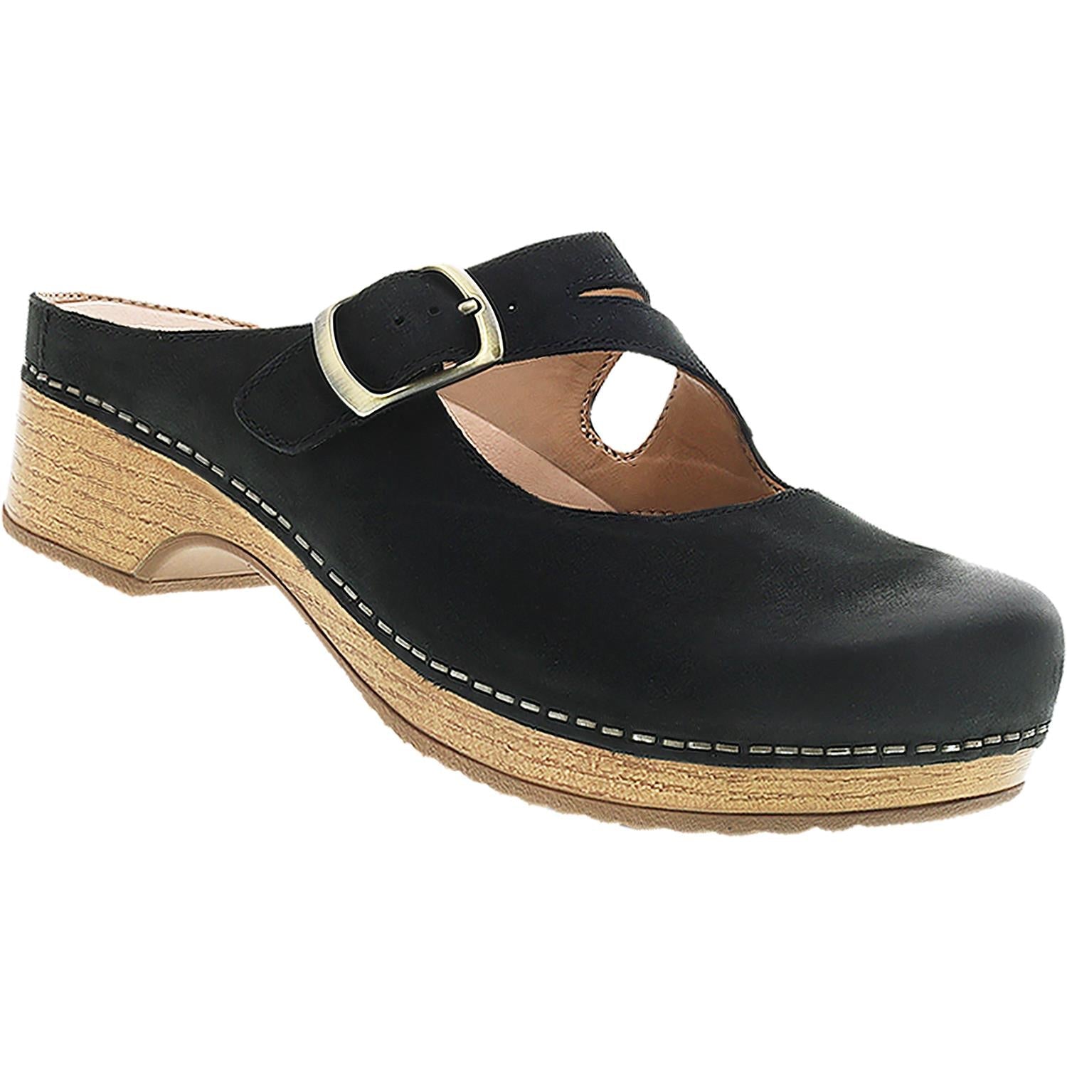 Women's Dansko Britney Black Burnished Nubuck