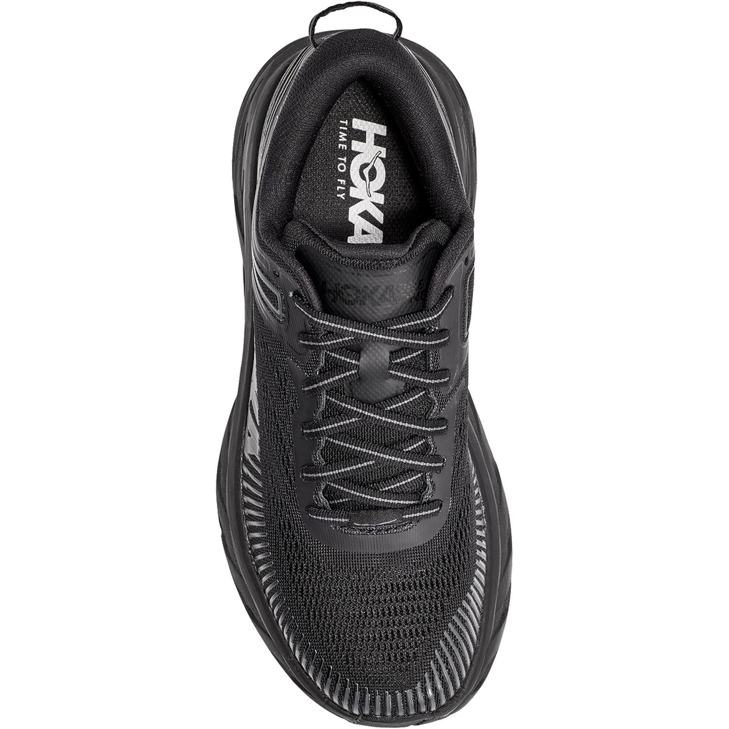 Women's Hoka One One Bondi 7 Black/Black Mesh