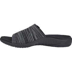 Women's Spenco Astoria Memory Foam Slide Black Knit Fabric