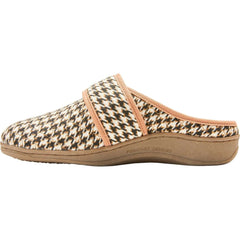 Women's Vionic Carlin Slippers Houndstooth Cream Fabric