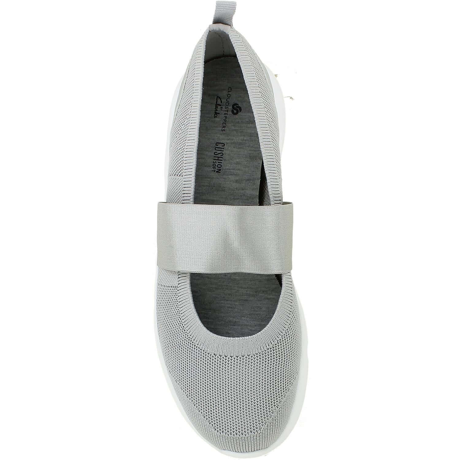 Women's Clarks Cloudsteppers Nova Sol Light Grey Knit