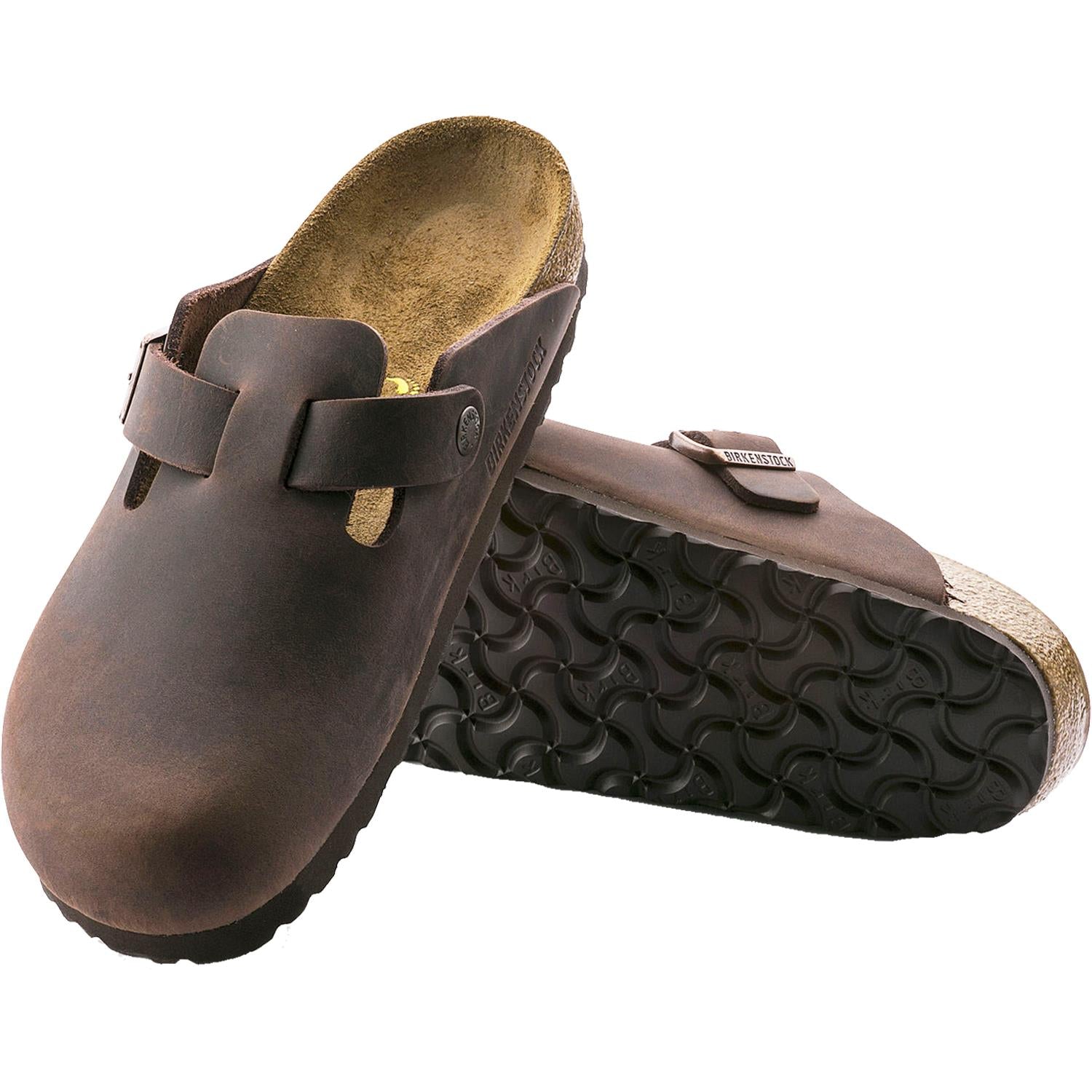 Unisex Birkenstock Boston Habana Oiled Leather