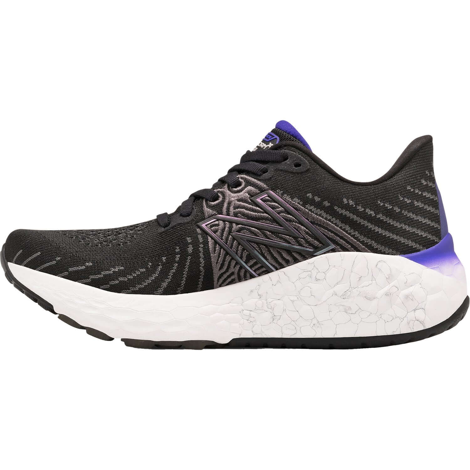 Women's New Balance WVNGOBW5 Fresh Foam X Vongo v5 Black/Deep Violet Knit Fabric